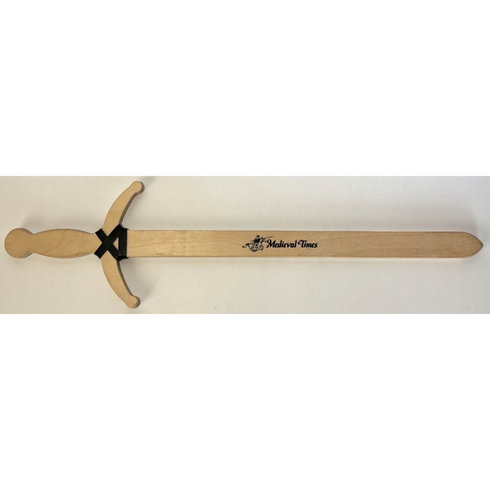 Medieval Times Beige Wood Sword Castle Knights Jousting Horsemanship Falconry